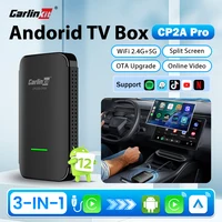 CarlinKit CP2A Pro Ai Box adaptador inalámbrico CarPlay Android Auto inalámbrico inteligente CarPlay Box compatible con YouTube Netflix TikTok 5G USB