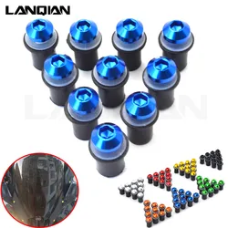 10PCS Fairing Wind Screen Screw Bolt Kit Windshield Mounting Nut bolt For YAMAHA YZF R15 R25 R125 R1 600R R1M R1S YZF600R LS