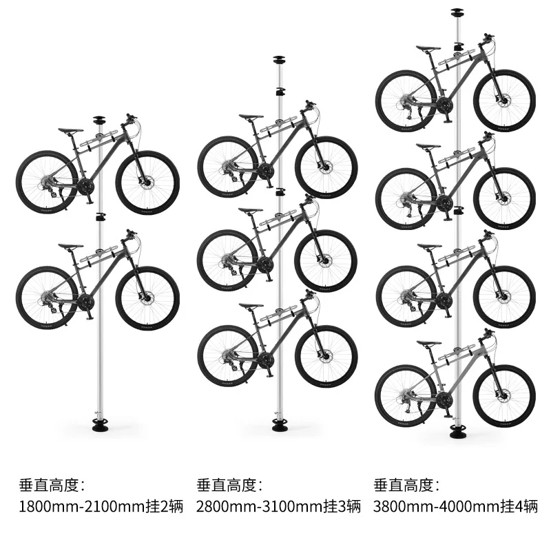 Bicycle Stand Tall Column Trailer Rack Mountain Bike Parking Display Road Bike Parking