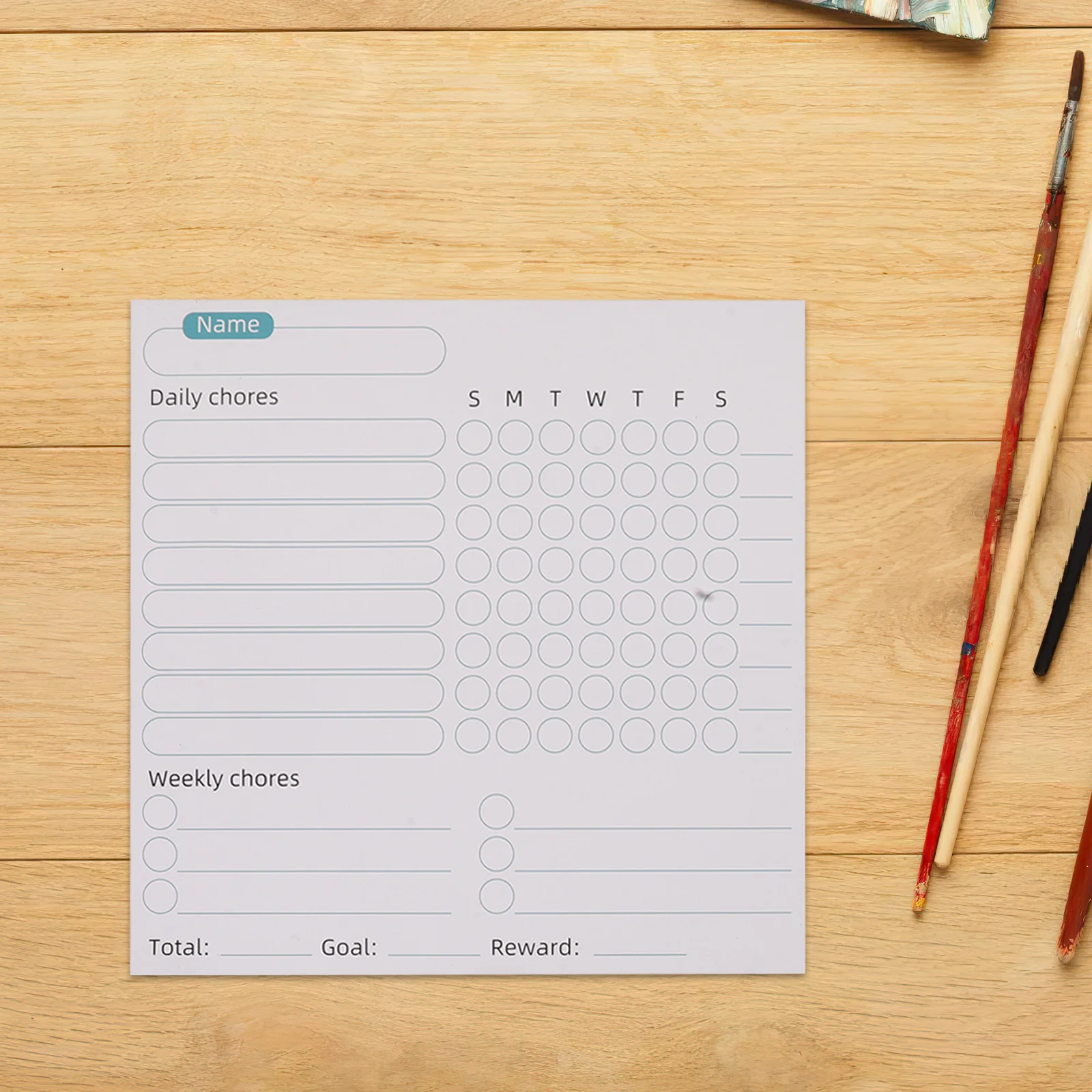 3 قطعة مخطط المهام المغناطيسي الجاف للمسح الأسبوعي للمسؤولية العائلية ولوحة قائمة السلوك للمراهقين والبالغين #1