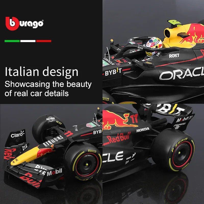 Bburago 1:18 Ferrari Sf-24 aleación miniatura Diecast modelo 2024 Ferrari Red Bull Rb19 Las Vegas RB19 Miami fórmula coche juguetes regalo