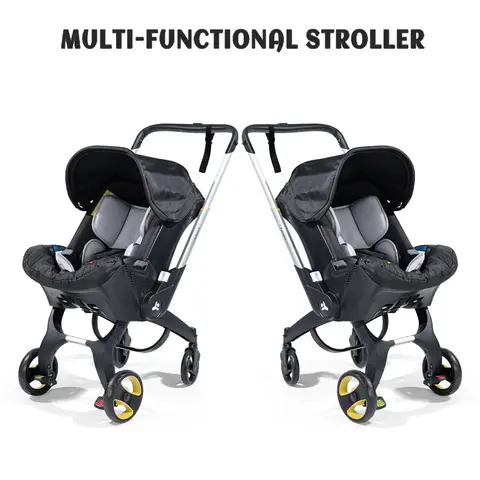 Passeggino portatile, Passeggino pieghevole per bambini, Spinta bidirezionale, Parasole regolabile, Passeggino da viaggio per bambini