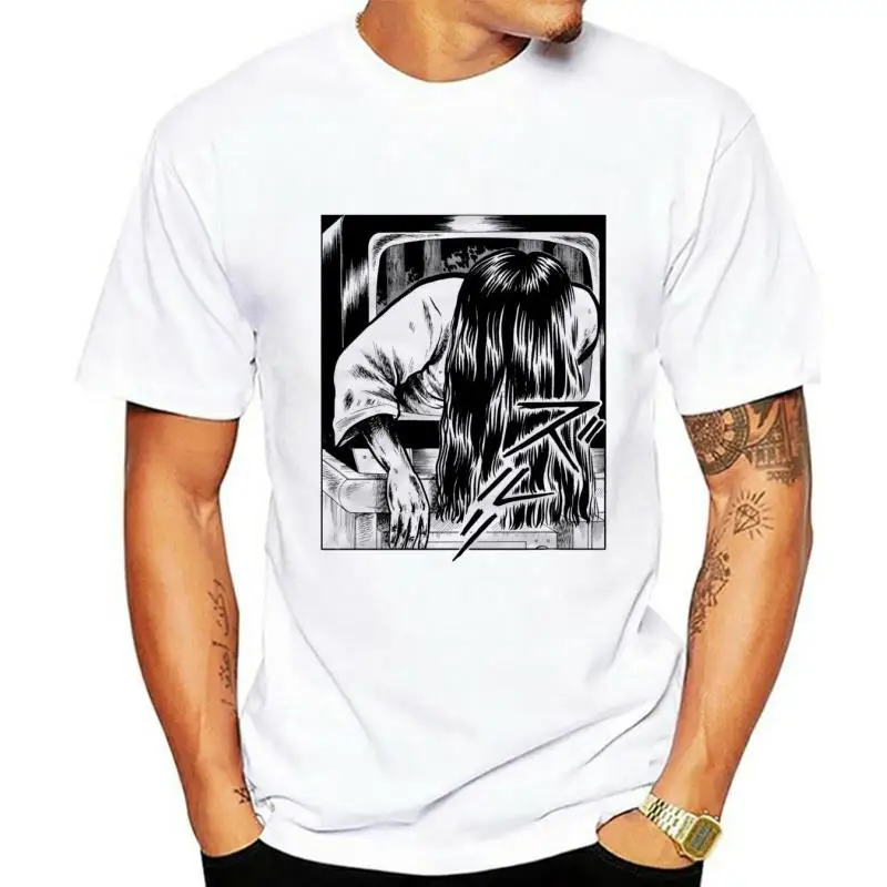 Sadako Yamamura The Ring Horror Cult Movie Japan Anime Manga Japanese 2022 Latest Men Fashion Summer The New Fashion Custom Tee