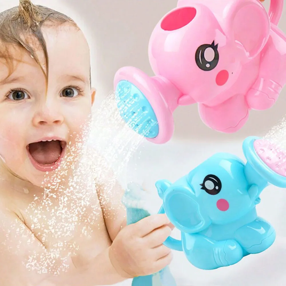 Kids Bath Shower Head Toys Cartoon Elephant Watering Sprinkler Baby Summer Swimming Beach Bathroom Toys For Children Shower Gift