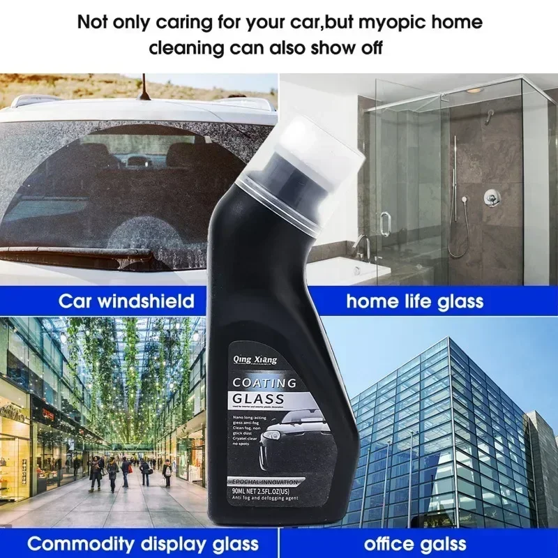 90ml/180ml Car Anti-fog Spray Truck SUV Glass Antifog Coating Agent Defogger Auto Windows Screens Mirror Windshield Cleaner - view 5
