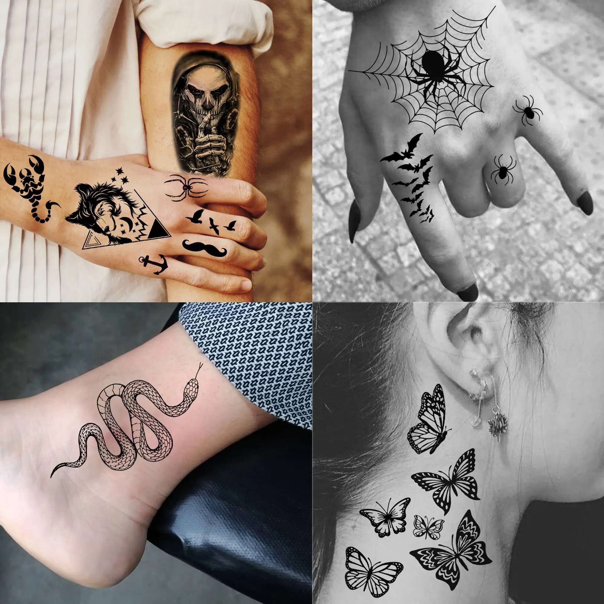 73 ورقة هالوين شيكانو الوشم المؤقت المكسيك غوادالوبي وهمية الوشم ملصق الدين شيكانا السارق جوكر الوشم يسوع #5