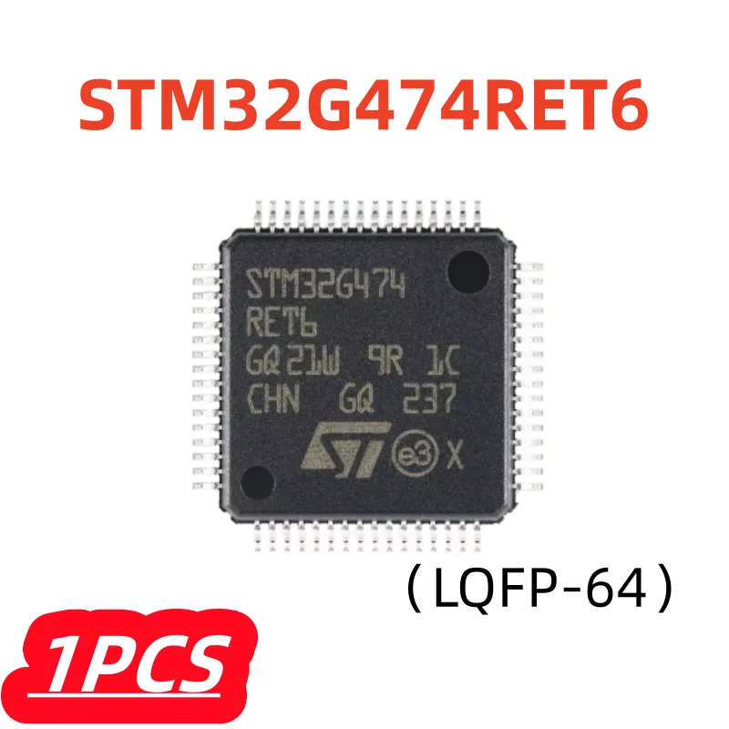 1Pcs New Original STM32G474RET6 LQFP-64 STM32 STM32G474 STM32G STM32G474RE Cortex-M4 32-bit Micro-controller -MCU SMD IC Chip