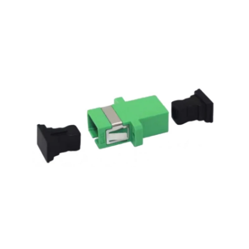 

2PCS SC APC Simplex Green Fiber Optical Adapter Coupling Coupler Connector