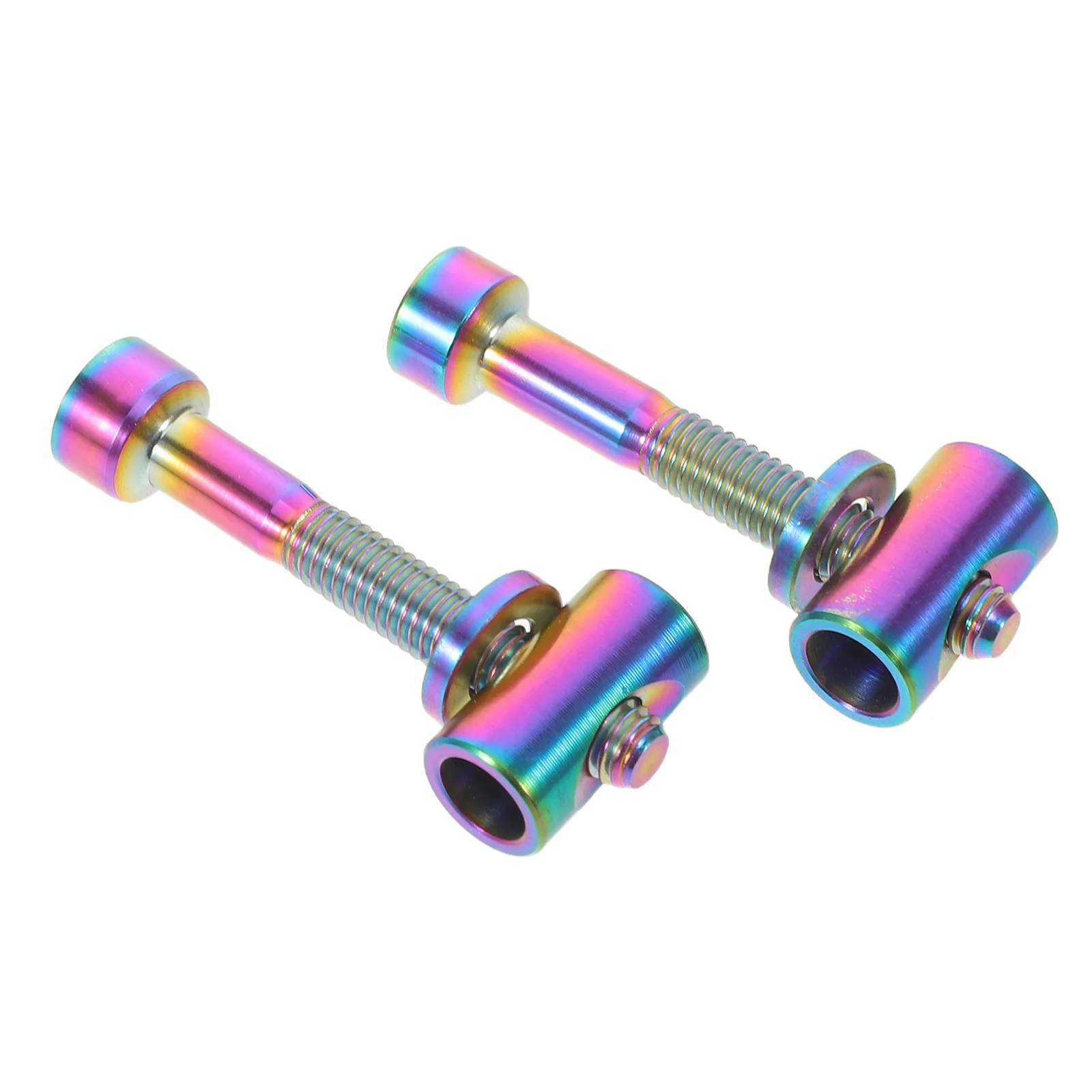 

2Pcs Titanium Alloy Bike Seatpost Bolts Fixed Clamp M5x35 Precision-Machined Screws for Mountain Bike Seatpost Stability