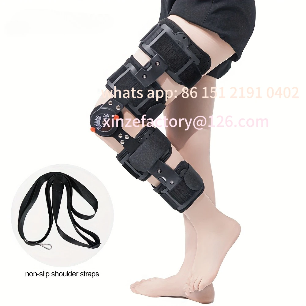 

Customizable Ginocchiera incernierato con quadrante ROM Dimensioni e cinghie regolabili Ideale per lesioni ai legam