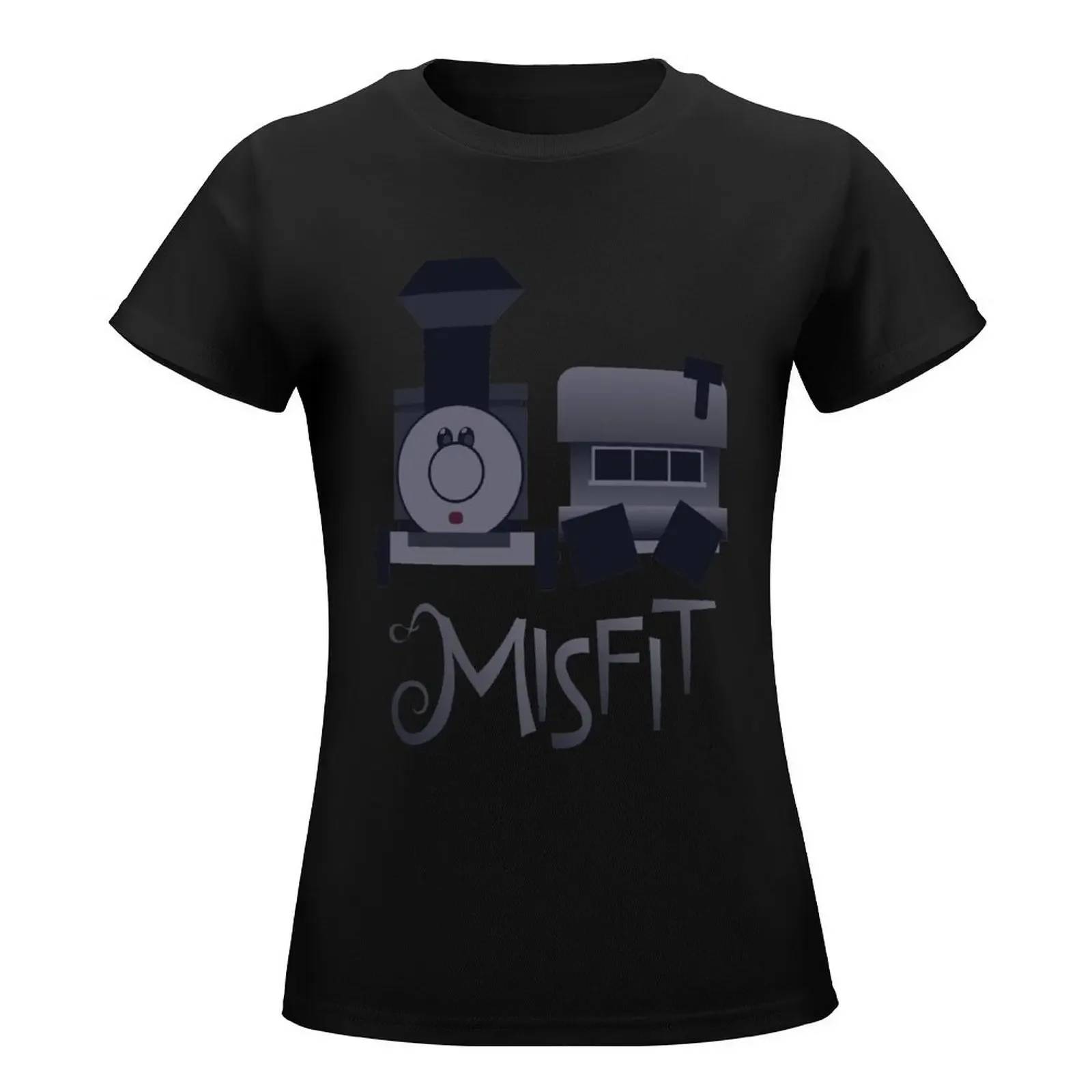 Misfits - Square-Wheeled Caboose Train T-Shirt vintage clothes korean fashion oversized t shirts for Women