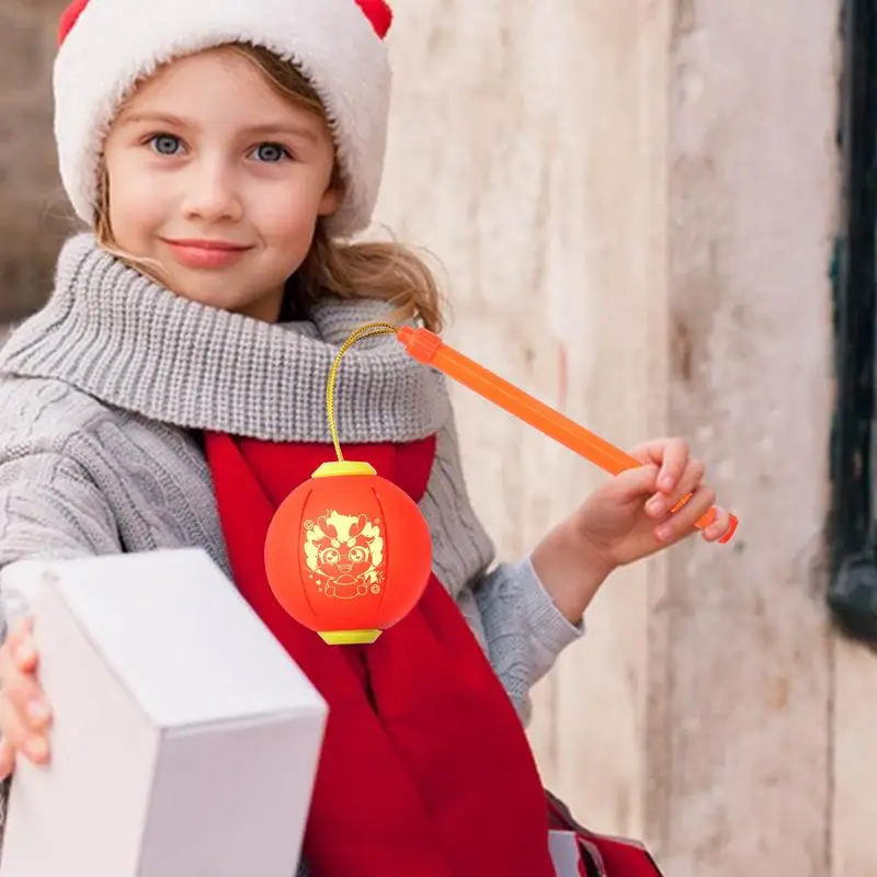 Petites lanternes chinoises traditionnelles pour enfants, jouets pour garçons, lumière colorée, convocation du Nouvel An