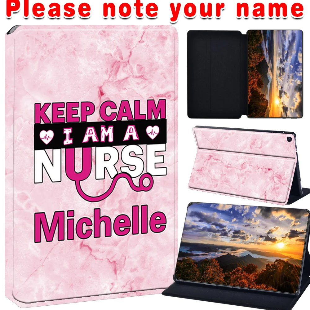 Funda Protectora Universal Anti-Rayones para Tablet Compatible con Amazon Fire HD 10 (5ª/7ª/9ª generación 2015/17/19) con Nombre Personalizado