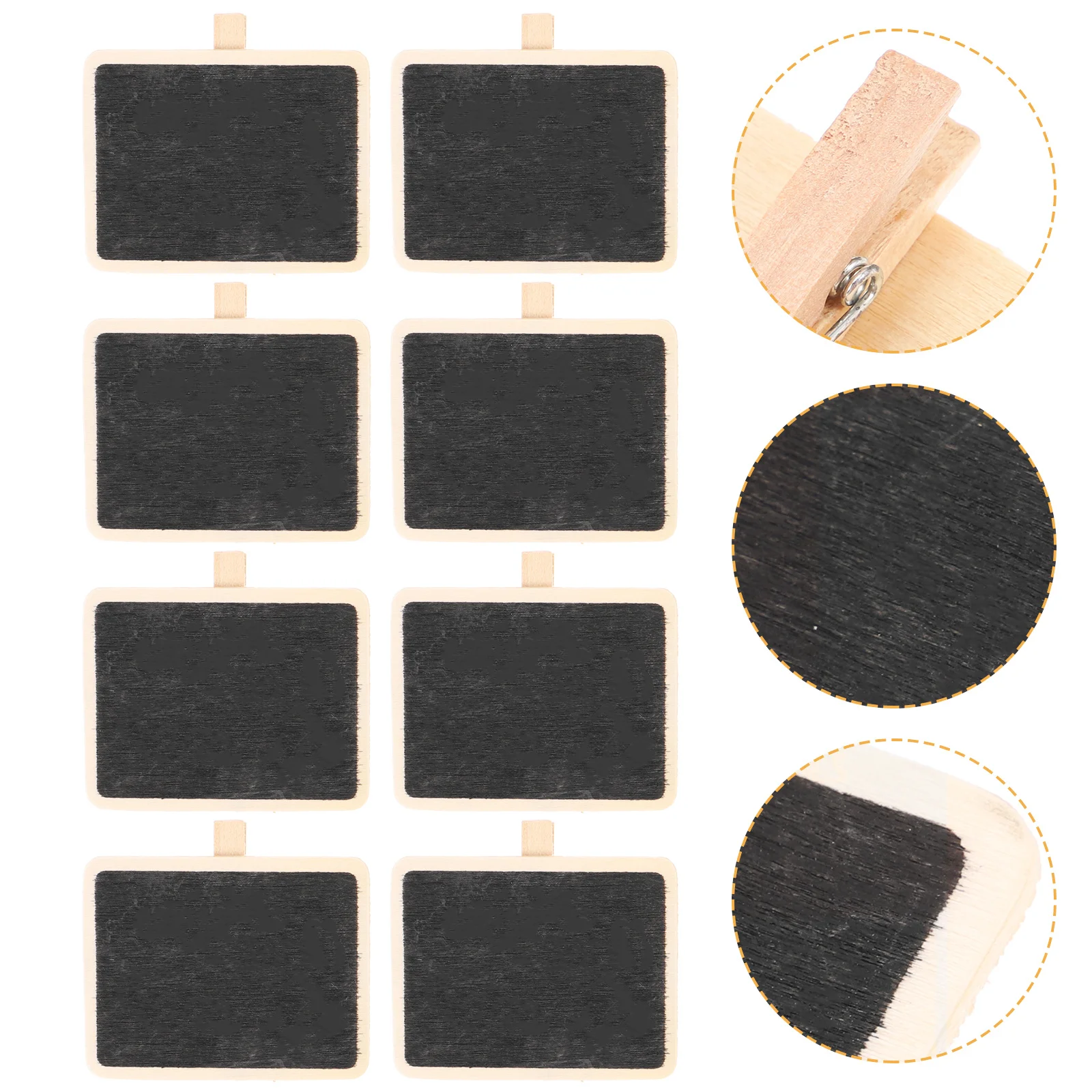 10Pcs Message Board Clips Creative Mini Note Holder for Memos Photos Cards Desktop Organizer Small Blackboard Clip Functional