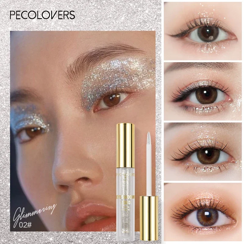Waterproof Diamond Glitter Champagne Liquid Eyeliner Eyeshadow Makeup Eye Liner Pen Eye Beauty Party Makeup Tools