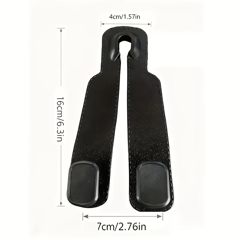 Car Seat Backrest Hook Cover (with 2 Hooks), Hidden Hook Design—Universal Design Suitable for All Models and Automotive Parts view 3