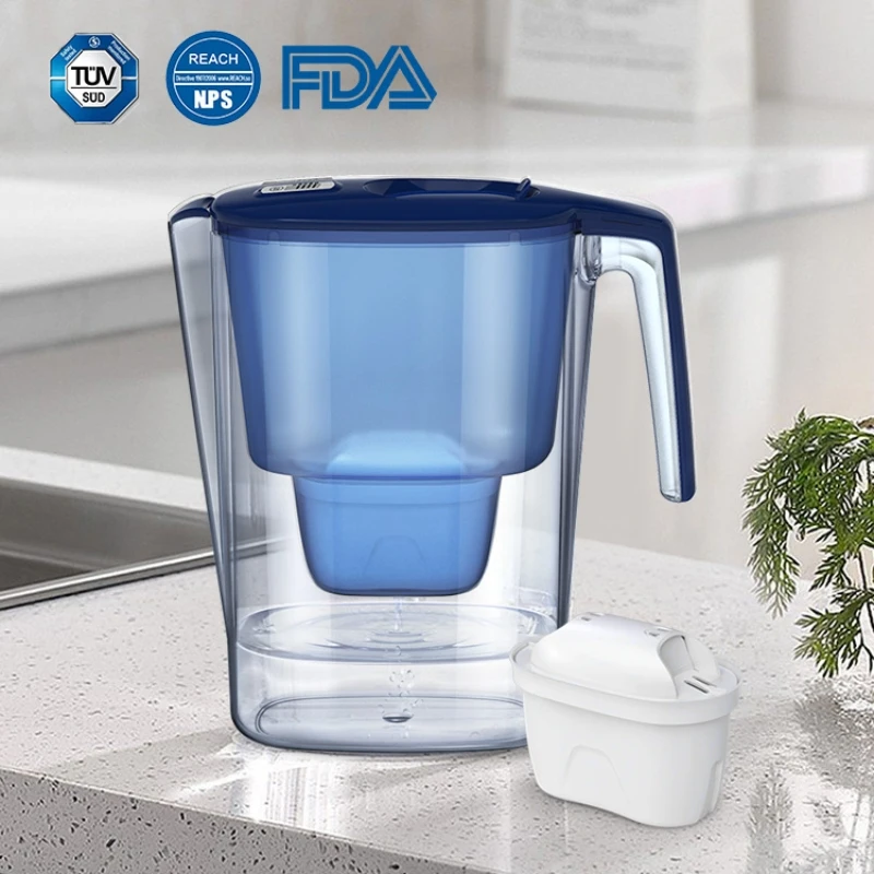 Household kitchen portable water filter pitcher 3.6L activated carbon replacement cartridge water filter pitcher