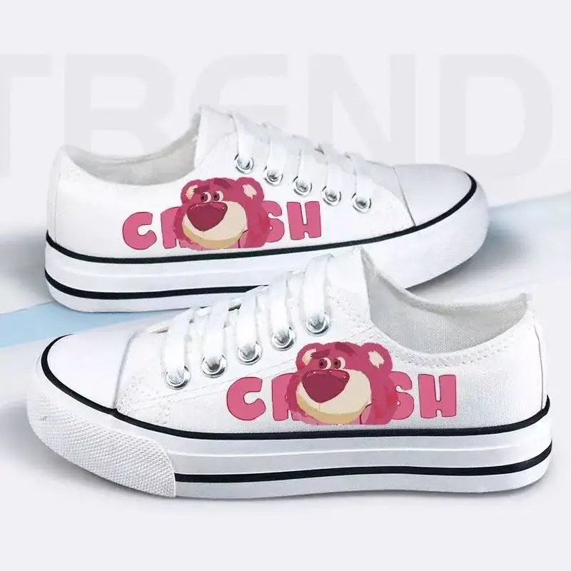 

Doraemon Tom and Jerry Kuromi Lotso Huggin Bear Flat women sneakers shoes spring Seasons plus size Canvas Student Casual shoes