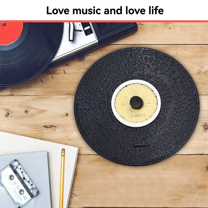 LP Vinyl Record Cleaner Clamp Cleaning Set Vinyl Record Label Saver Protector Record Waterproof Cleaning Clip Black-WDL