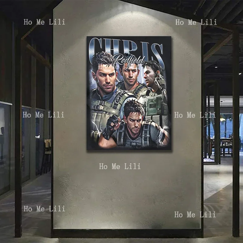 Limited Chris Redfield Canvas Art Poster High Definition Print Wall Art For Living Room Bedroom Decor