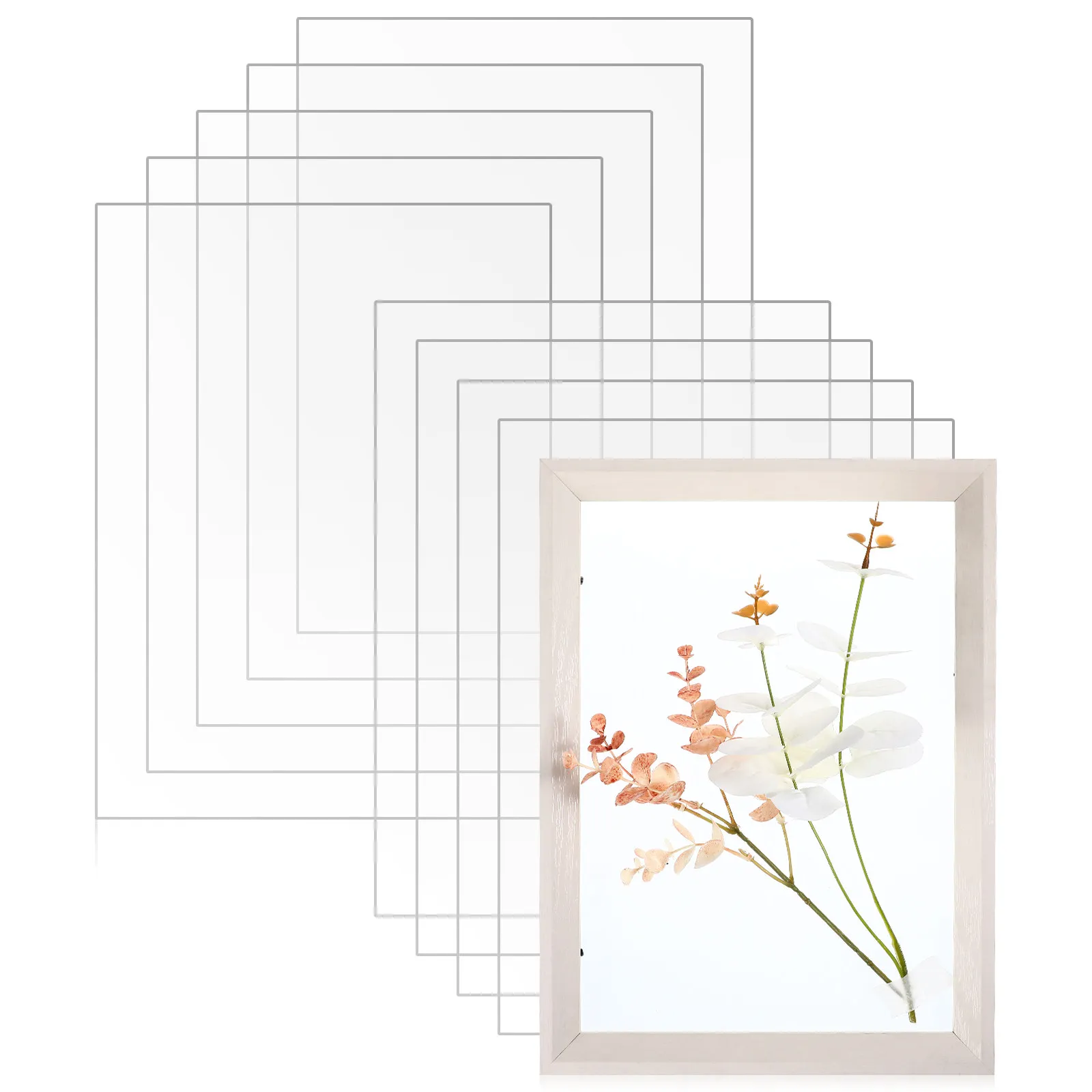 10pcs Clear Plastic Sheets A4 Transparent Painting Boards For Photo Display Signage Crafts Diy Projects Picture Framing Supplies view 3