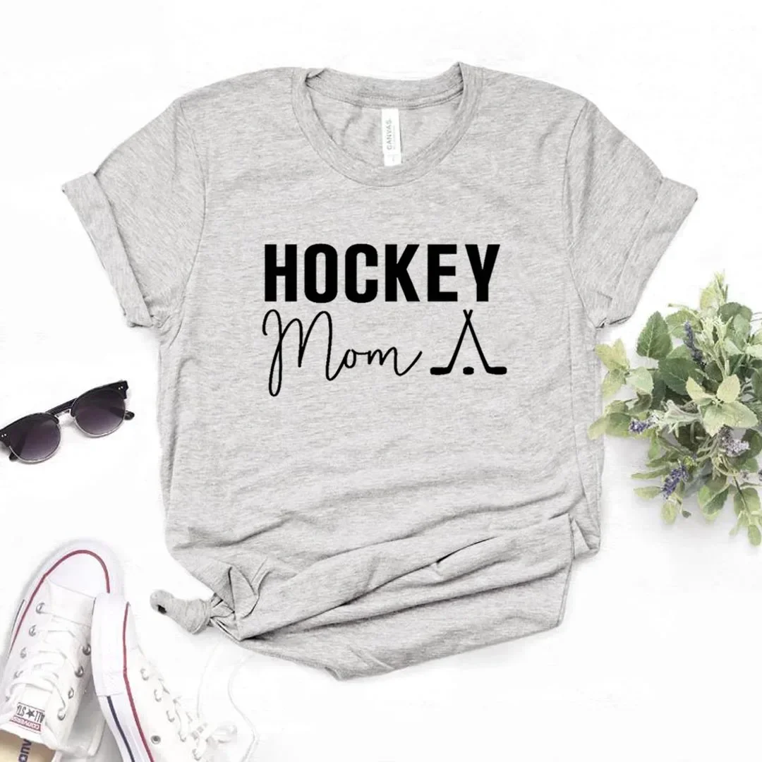 

Hockey Mom Print Women Tshirts Casual Funny t Shirt For Lady Yong Top Tee y2k top 2024 summer Cotton t-shirts women clothes
