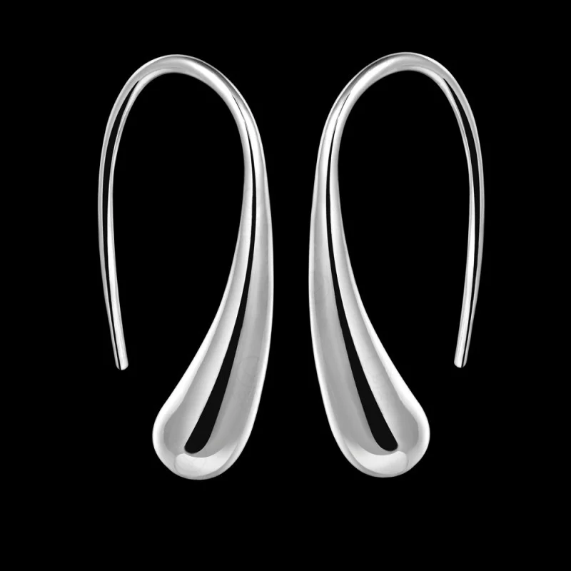 Hot Sale 925 Silver Earring Fashion Jewelry Teardrop/Water drop/Raindrop Dangle Earrings For Women Valentine Gifts