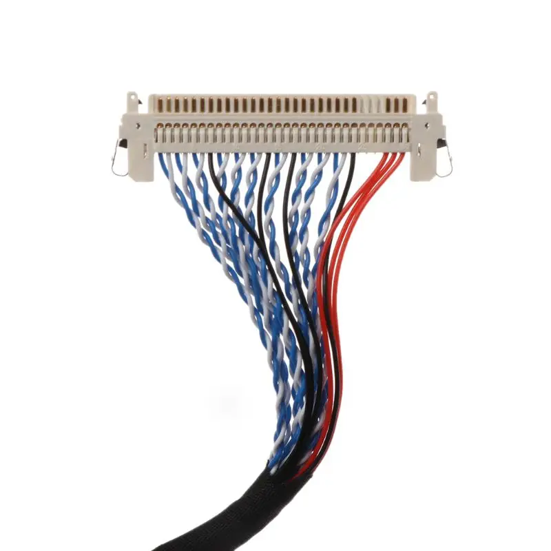 Pitch 250mm 500mm Length Black LVDS Lines Cable for Maintenance/ Repair Shops Good for 17” & 19” 1280x1024 LCD Panels