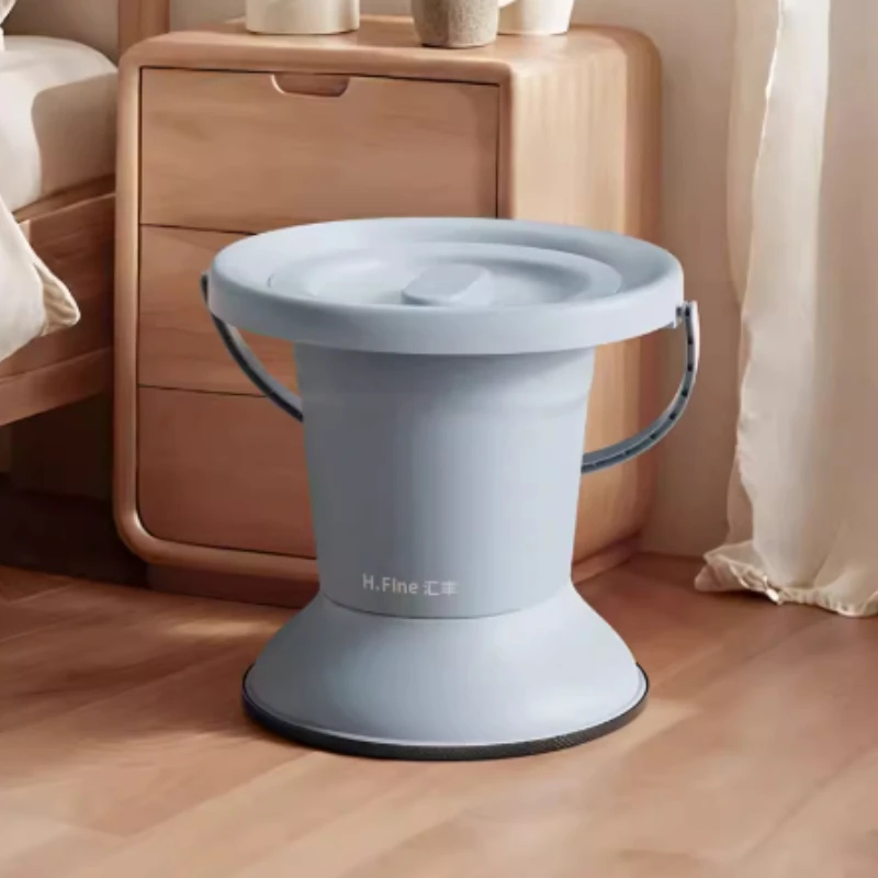 Adult Chamber Pot with Lid Bedside Urine Bucket Spittoon Bucket for Female Male Home Use Elderly Women Men Adult Commode Seats