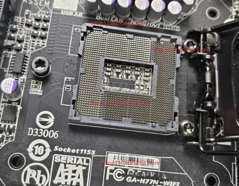 For Gigabyte GA-H77N-WIFI Main Board 1155 Pin Interface, Support I5/i7 Processor, Dual Gigabit Network Port, HDMI/DVI, USB3.0