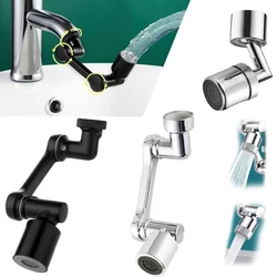 Multifunctional Rotary Extension Faucet 1080° Rotation Faucet Sprayer Dual Effluent Robot Arm Extension Faucets Aerator Bubbler