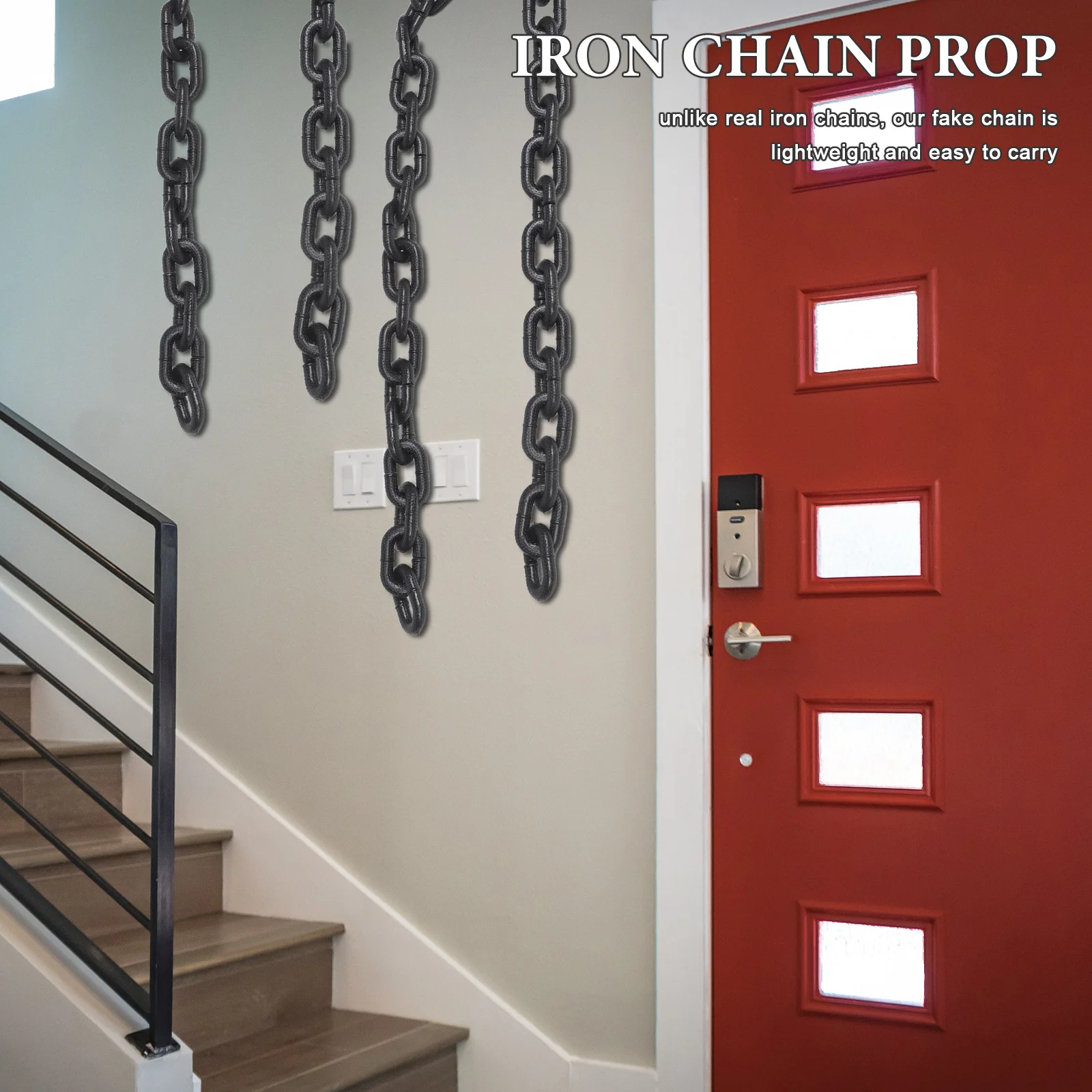 

Halloween Party Prop Realistic Plastic Fake Chain For Escape Room Costume Bar Carnival Decoration Movie Props Simulation