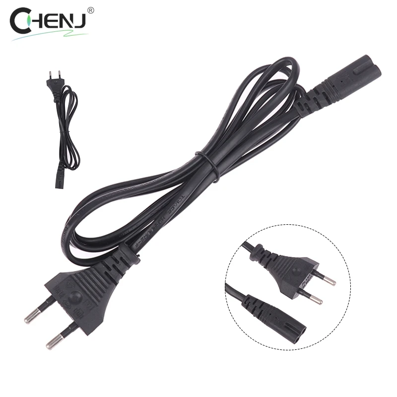 EU Power Cord EU AC Power Cable Figure 8 C7 To Euro Eu 2Pin AC Plug Power Cable Cord For PS4 XBOX PS5 Power Cord