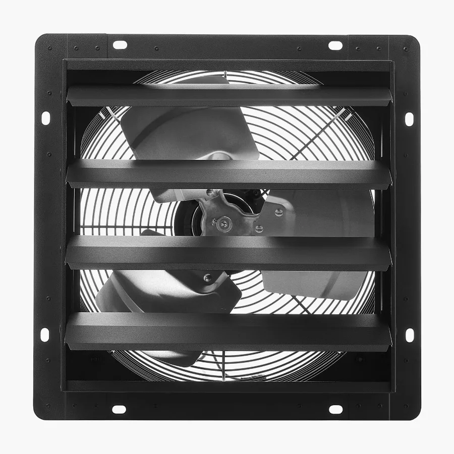 

14 inch Wall Mounted Attic Vent Fan with Smart Programming Variable Speed Temperature Control 2000 CFM EC Motor Timer for Shed