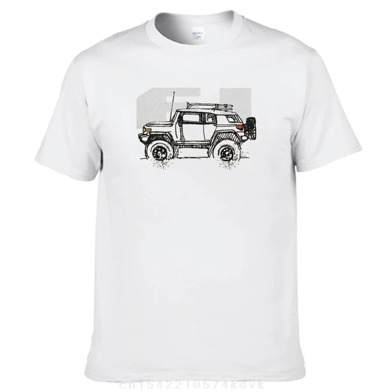Maglietta fuoristrada FJ per uomo T-shirt Hipster in cotone girocollo Cruiser Tees manica corta stampa top