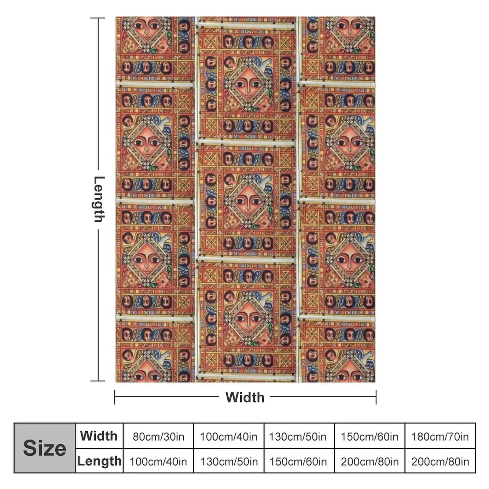 ethiopian ancient art Throw Blanket Shaggy Luxury Thicken Cute Plaid Warm Beautifuls Decorative Throw Blankets