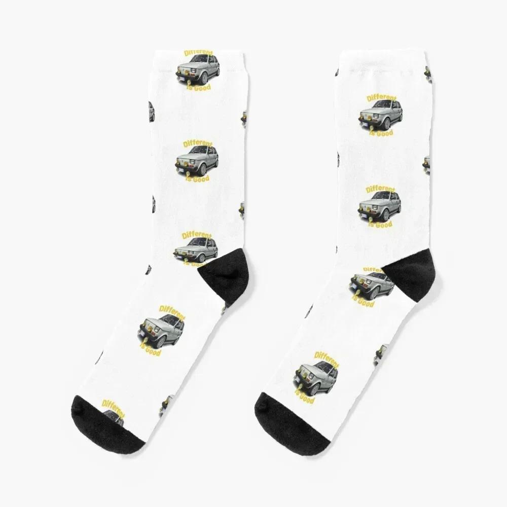 

Different is Good Polski-Fiat 126p Socks sports stockings luxury Non-slip set Woman Socks Men's