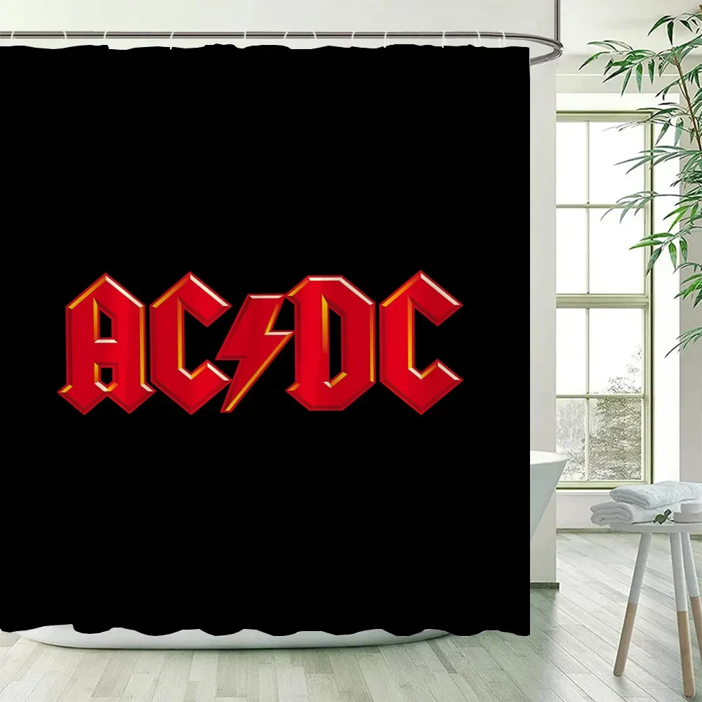 

Занавеска для душа Rock-ACDC для аксессуаров для ванной комнаты, складная перегородка, занавески для ванной, водонепроницаемая ткань для спальни, набор для дома