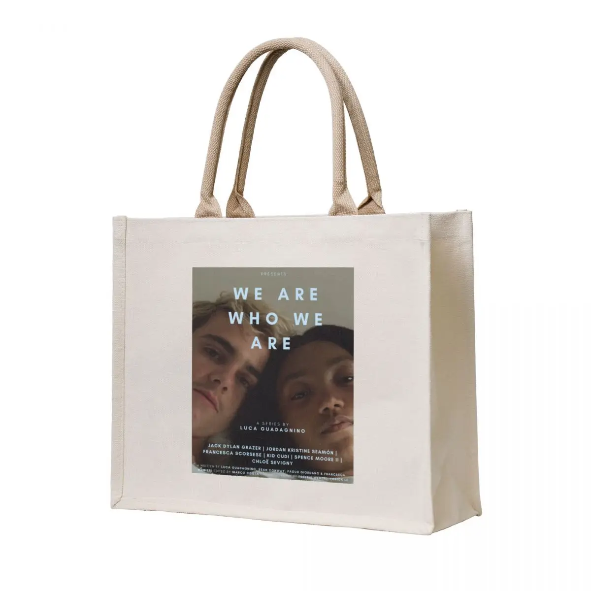 

WE ARE WHO WE ARE TV SHOW POSTER Tote Bag supermarket folding bag Women's beach bags custom canvas bag shopping cart bags