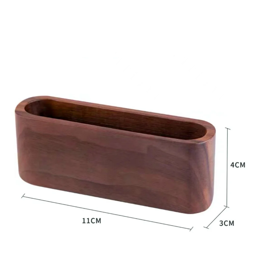Agatige Présentoir De Cartes De Visite En Bois Hêtre - Support 3 Emplacements Élégant Pour Bureau, Salon Et Table