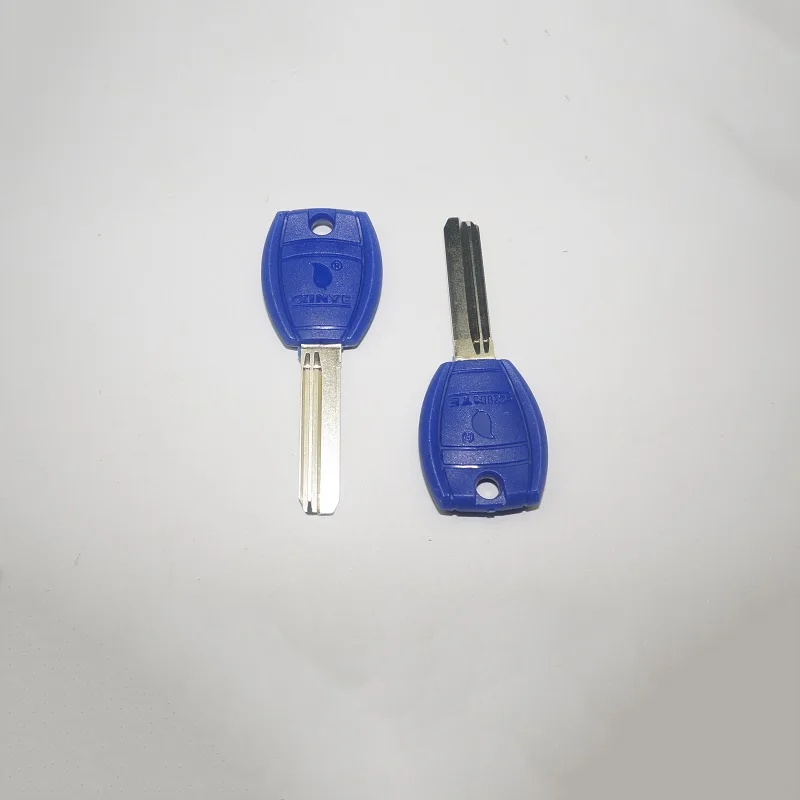 5Pcs/Lot Blue AB Dual Groove Key Blanks Colorful Plastic Han