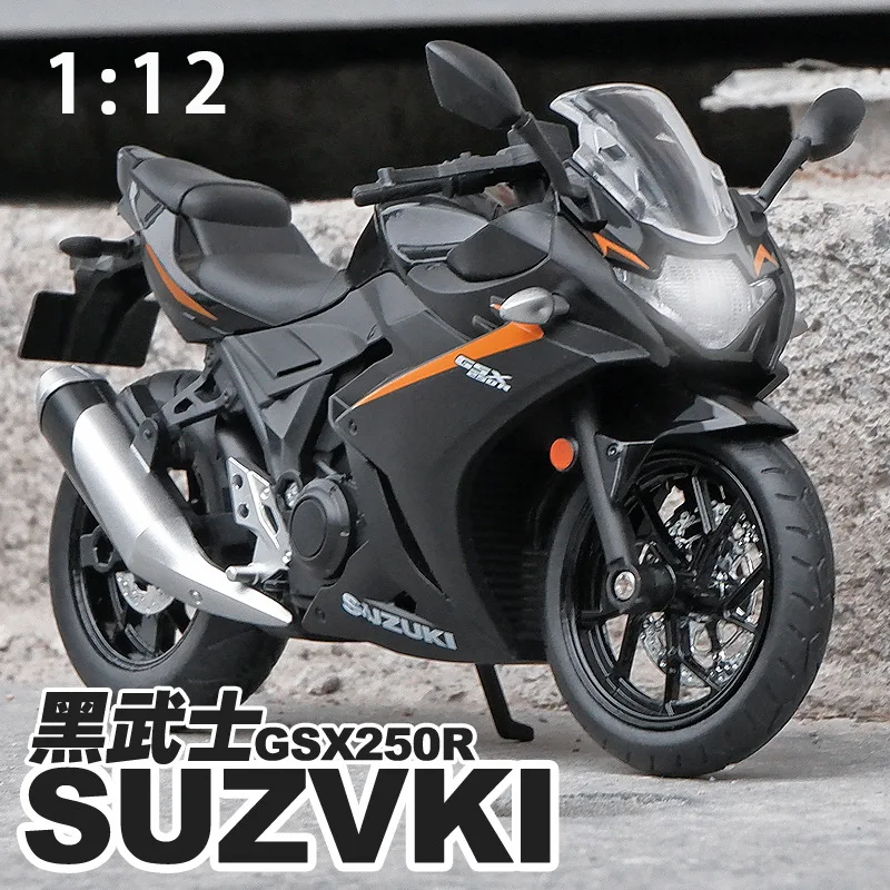 

1: 12, Suzuki GSX250R, сплав для мотоцикла, искусственное украшение, звук и фотография