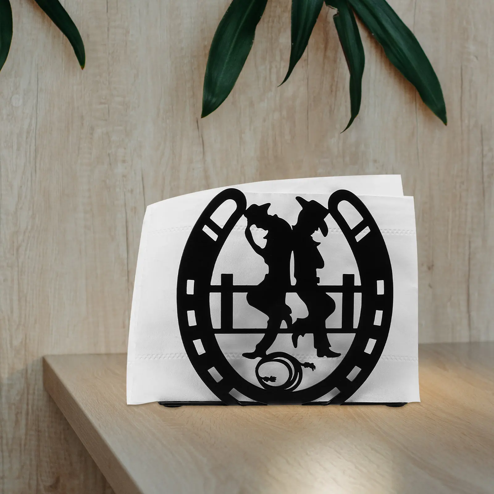 Iron Napkin Holder Metal Vintage Paper Napkin Stand Dining Table Dispenser for Home Kitchen Bar Restaurant Desktop Decor - view 4