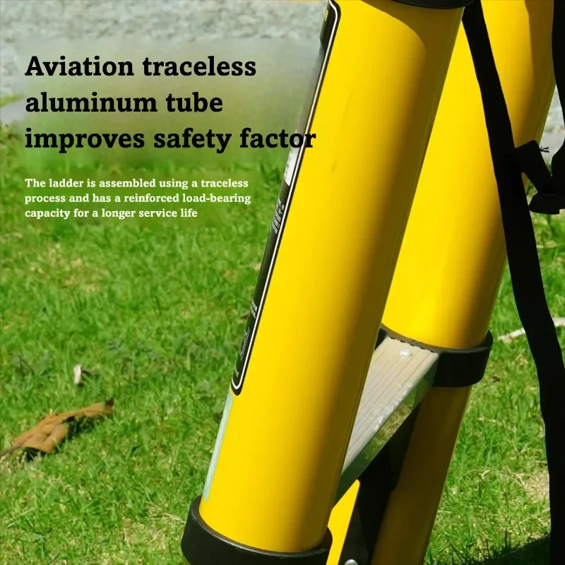 Aluminum Alloy Telescopic Ladder Electrician Grade Heavy Duty Design For Outdoor Engineering Applications