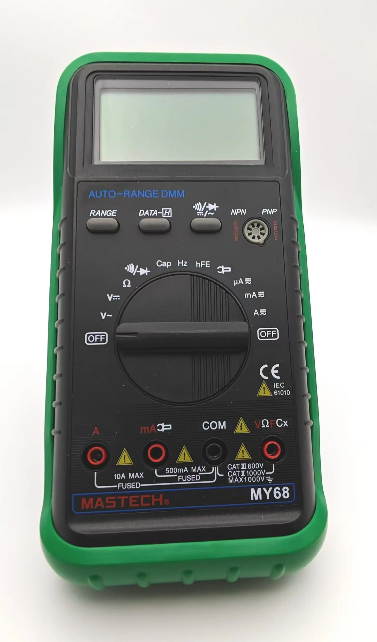 MASTECH MY68 Manual Ranging Digital Multimeter Voltmeter Data Hold Electric Handheld AC/DC Voltage Current Capacitance Tester - view 2