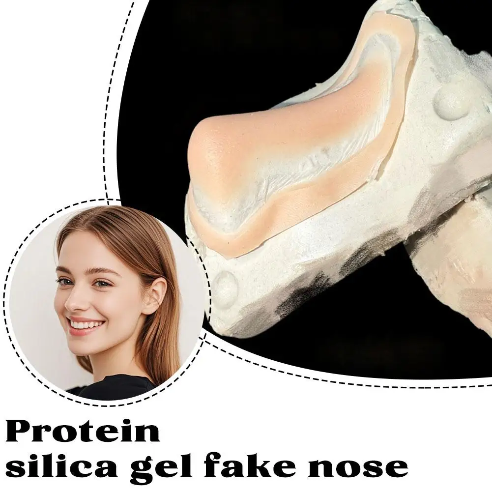 Realistic Professional Silicone Fake Nose Chin Kit Reusable 2