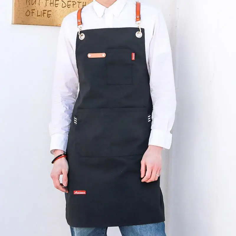 Canvas Aprons Chinese Restaurants Bakers Hairdressers Florists Aprons Men's And Women's Workwear Personalized Printed Logos
