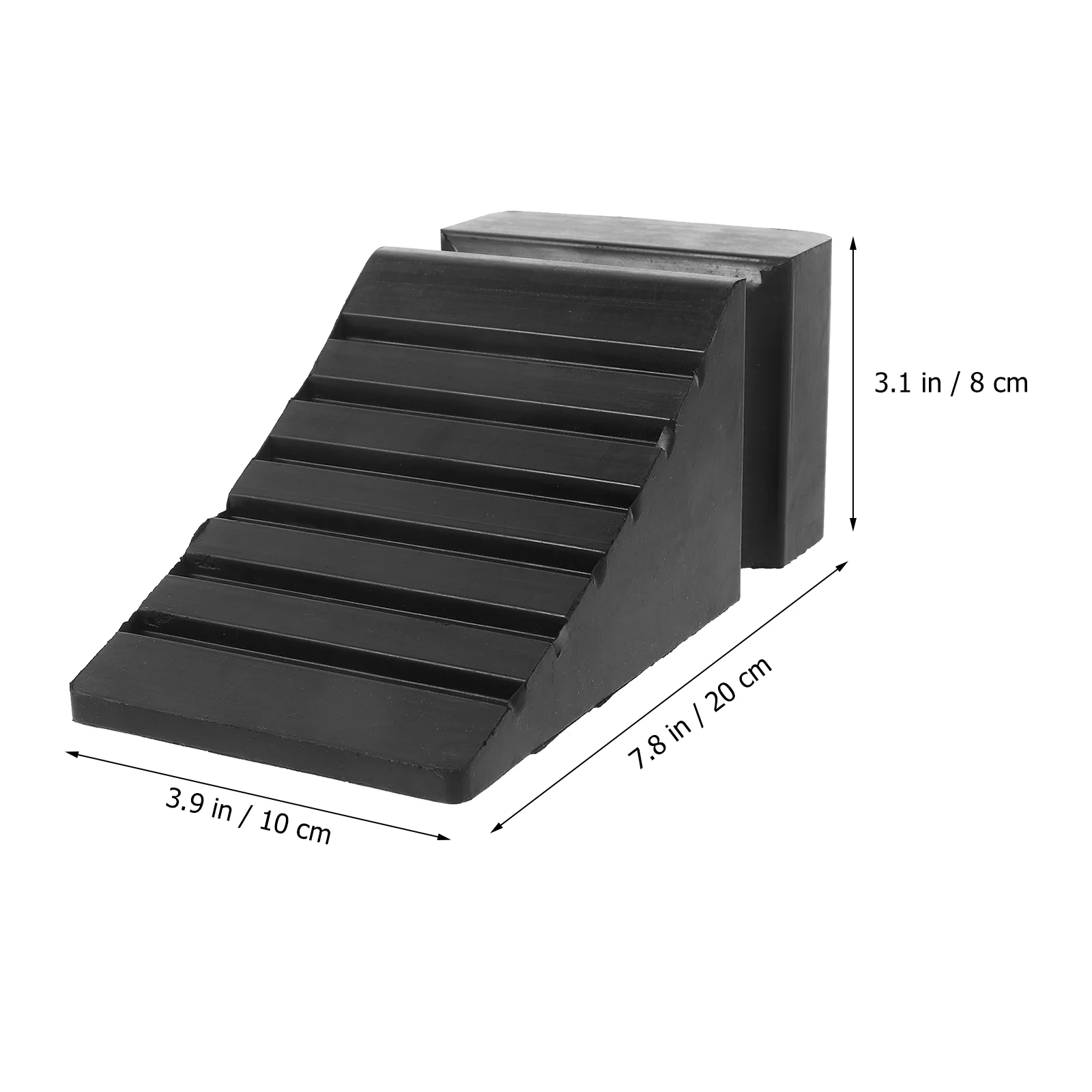 Wheel Anti-slip Tires Vehicle Chock Rubber Portable Trailer Ramps Car for Cars Automotive Truck Travel