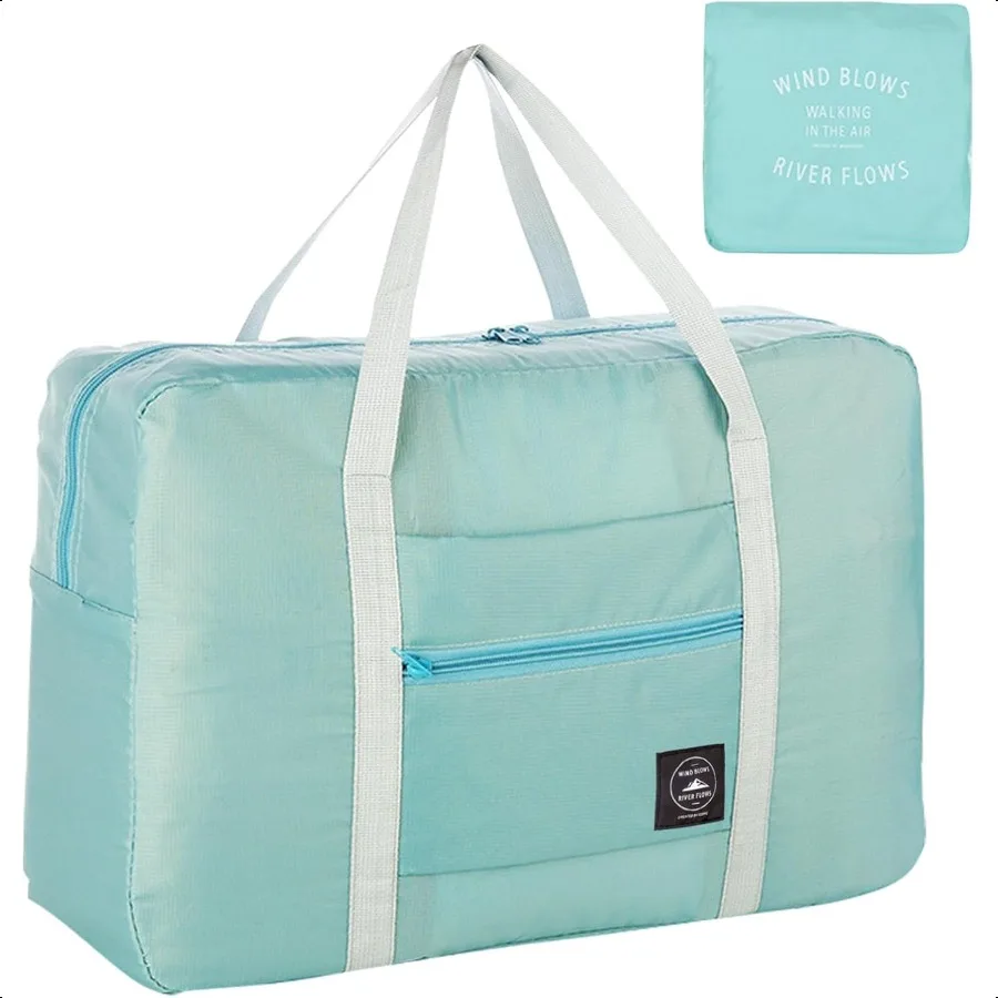 

Foldable Travel Duffel Bag Tote Carry on Lage Bag Spirit Airlines Personal item Sports Gym Bag Water Resistant Weekender Overni