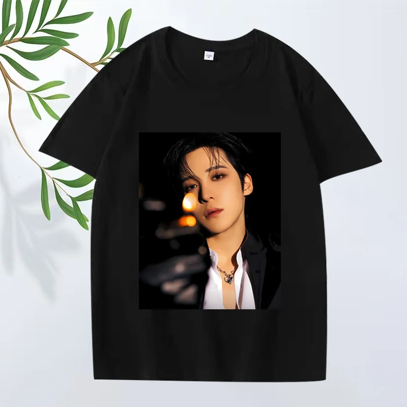 

Ateez Yunho fashion graphic T Shirt 2025 men ’s women Oversized 100% Cotton funny vintage short sleeve Summer print Unisex tops